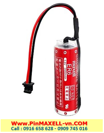 Maxell ER6 (Zắc DF1.35-2P), Pin nuôi nguồn Maxell ER6 lithium 3.6v AA 2000mAh chính hãng, Xuất xứ NHẬT